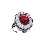 Women's Stone-inlaid Red Eye-catching Ring – Gifts for Her — 3