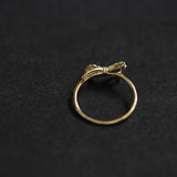 Gold Plated Bow Women's Niche Design Index Finger – Jewelry Gift Ideas — 3