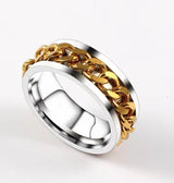 Titanium Steel Chain Rotatable Ring Niche – Unique Gift Ideas — 4