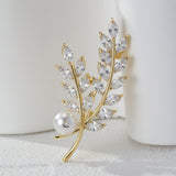 High-grade Leaf Pearl Brooch For Women – Jewelry Gift Ideas — 8