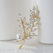 High-grade Leaf Pearl Brooch For Women – Jewelry Gift Ideas — 8