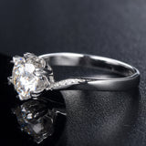 La Moissan Diamond Snowflake Engagement Ring – Gifts for Couples — 5
