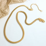 Metal Texture Gold-plated Stitching Soft Snake – Jewelry Gift Ideas — 8