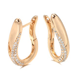 Simple Geometric Inlaid Zirconium Earrings Elegant – Stylish Gifts — 7