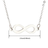 Infinite Women's All-match Digital 8 Necklace – Jewelry Gift Ideas — 3