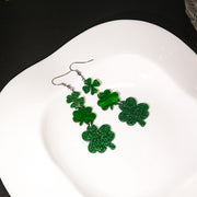 Elegant Acrylic Green Clover Earrings – Meaningful Gifts — 7