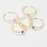 S925 Sterling Silver 5-color Love Thin Body Ring – Gifts for Couples — 8
