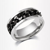 Titanium Steel Chain Rotatable Ring Niche – Unique Gift Ideas — 8