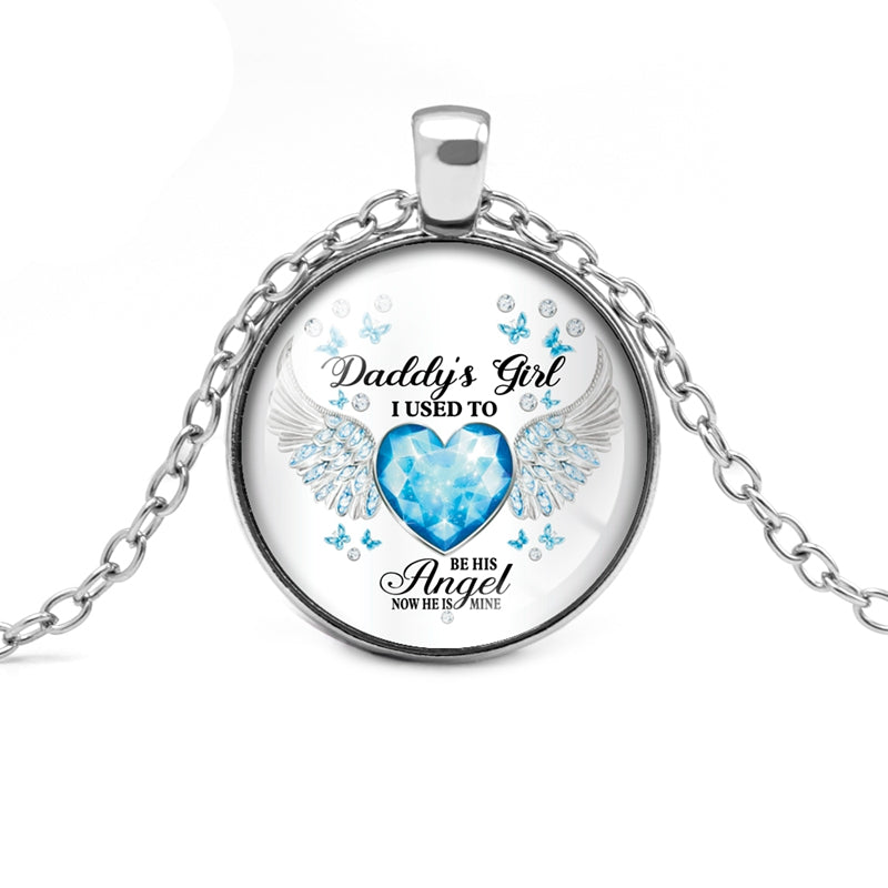 12 Colors Birthstone Angel Wings Necklace Daddy's – Jewelry Gift Ideas — 2