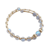 Womens Double Layer Moonstone Natural Crystal – Jewelry Gift Ideas — 5