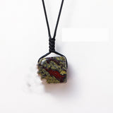 East China Sea Natural Crystal Square Pendant – Jewelry Gift Ideas — 7