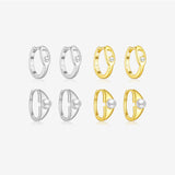 S925 Sterling Silver Pearl Small Ear Ring Women's – Gifts for Her — 7