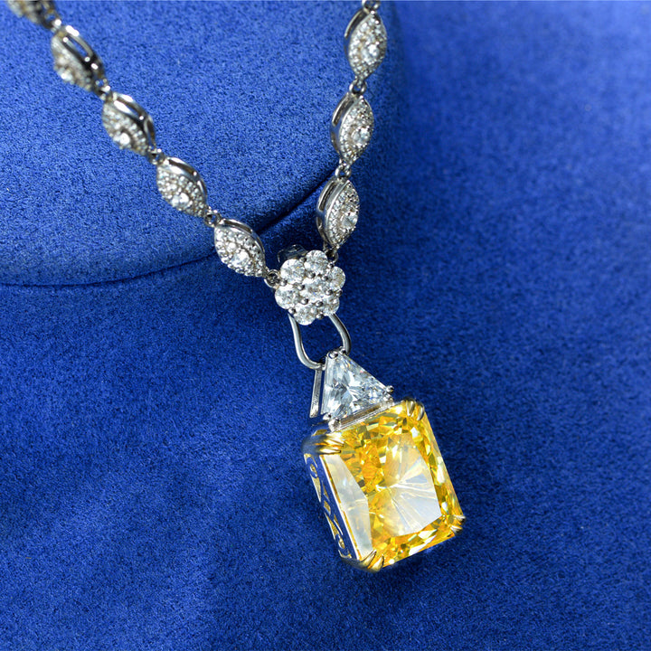 Whole Body 925 Ice Flower Cut Light Luxury Yellow – Jewelry Gift Ideas — 1