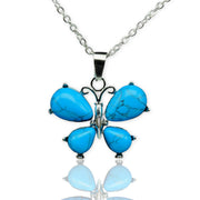 Natural Stone Crystal Small Butterfly Alloy – Jewelry Gift Ideas — 9