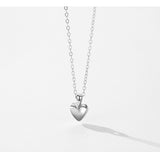 Sterling Silver Simple Heart-shaped Pendant – Jewelry Gift Ideas — 9