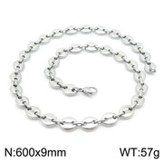 Personality Oval Simple Stainless Steel Coffee – Jewelry Gift Ideas — 14