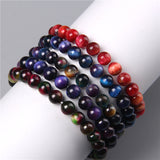 Natural Stone Color Scattered Beads 8mm Bead Bracelets – Useful Gifts — 6