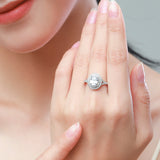 Women's Fashion S925 Sterling Silver Oval Ring – Stylish Gifts — 1