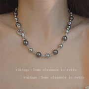 Mixed Color Pearl Necklace Women's Folding Retro – Jewelry Gift Ideas — 7
