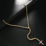 Rhinestone Cross Pendant Necklace – Jewelry Gift Ideas — 4
