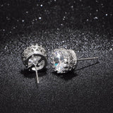 Fashion Crown Zircon Stud Earrings Women's Small – Stylish Gifts — 4