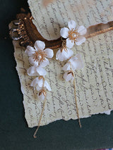 Flower Long Earrings For Bride – Gifts for Couples — 6