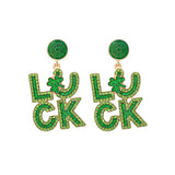 Alloy Diamond-encrusted Lucky English Alphabet – Holiday Gift Ideas — 3