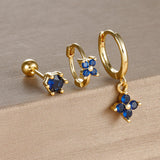 Light Luxury Minority Design Blue Zircon Four-leaf – Meaningful Gifts — 9