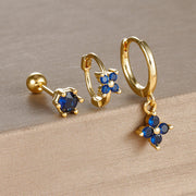Light Luxury Minority Design Blue Zircon Four-leaf – Meaningful Gifts — 9