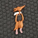 Wooden Animal Brooch Cute Gift Knitted Sweater – Jewelry Gift Ideas — 7