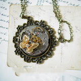 Vintage Steampunk Butterfly Pendant Necklace Gift – Jewelry Gift Ideas — 5