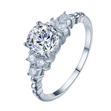 Princess Ring Silver Anti-real Diamond Ring Inlaid – Small Gift Ideas — 6
