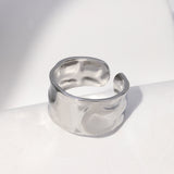 Titanium Steel Ring Female Leaf Love Shape – Gifts for Her — 7