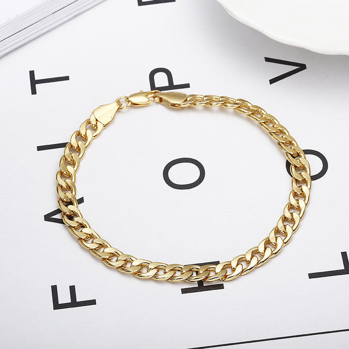 European And American Men's Gold Bracelet – Jewelry Gift Ideas — 1