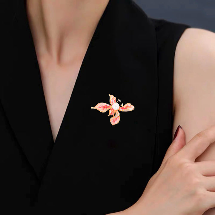 Five-petal Flower Vintage Corsage Pin Brooch – Jewelry Gift Ideas — 1