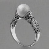 Inlaid Imported Artificial ABS Pearl Ring – Holiday Gift Ideas — 4