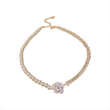 Fashion Design Vintage Pearl Diamond Flower – Jewelry Gift Ideas — 4