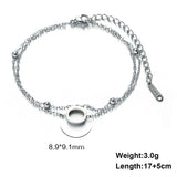 Cut Titanium Steel Double-layer Chain 26 Letters – Jewelry Gift Ideas — 4
