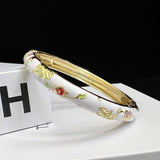 Museum Enamel Fine Floral Bracelet – Jewelry Gift Ideas — 13