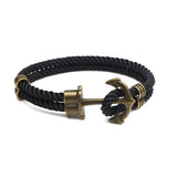 Navy Ship Anchor Bracelet Handmade Couple Hands Men's – Stylish Gifts — 11