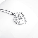 Fashion Women's Silver Heart Knot Pendant – Jewelry Gift Ideas — 2