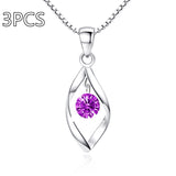Zircon Twist Fashion Necklace Pendant – Jewelry Gift Ideas — 14