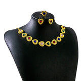 Retro Court Love Necklace Earrings And Ring Set – Jewelry Gift Ideas — 3