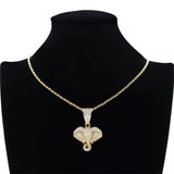 Vintage Elephant Head Shape Pendant Necklace – Jewelry Gift Ideas — 2