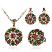 Antique Wedding Necklace Ring Earring Jewelry Set – Jewelry Gift Ideas — 3