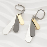 Stainless Steel Three-color Drop Earrings Women's – Stylish Gifts — 6
