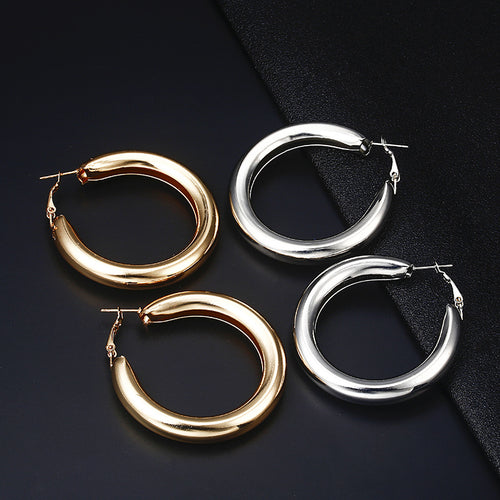 Alloy Hoop Earrings Women's Golden Noble Bohemian – Gifts for Her — 2