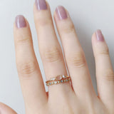 Silver Natural White Crystal Pearl Ring – Everyday Gifts — 1
