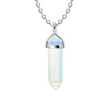 Natural Stone Hexagon Prism Crystal Pendant – Jewelry Gift Ideas — 13