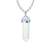 Natural Stone Hexagon Prism Crystal Pendant – Jewelry Gift Ideas — 13